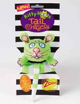 Fat Cat Kitty Hoots Tail Chaser Mouse (Colors and Styles May Vary)