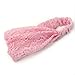 Elegant Women Pink Bandanas Lace Headwrap Headband Girls' Hair Accessory Gift