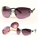 Dollar Shades Oversized Rimless Fashion Sunglasses 805