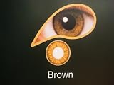 1 Month Wear Contact Lenses With Free 60ml Multi Purpose Solution & Free Lense Case - Brown