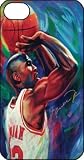 Michael Jordan MJ Chicago Bulls NBA iPhone 4s iPhone4s Black Designer Hard Case Cover Protector Bumper