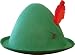 Alpine Hat W/Feather, Economy Adult (One Size)