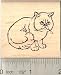persian16 - Shorthaired Persian Cat Rubber Stamp Aka Exotic Shorthair