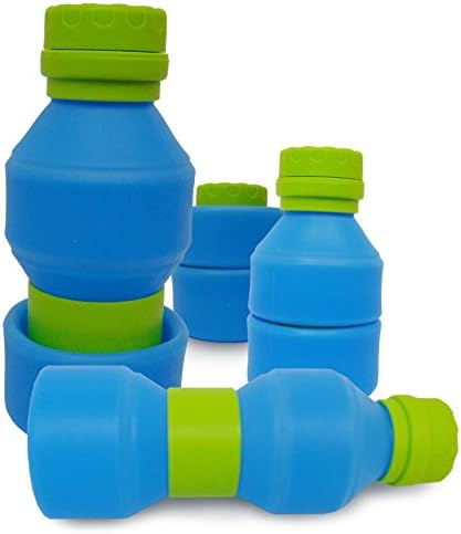 TravelSource Collapsible Water Bottle - Super Compact, Ultra Lightweight and BPA-Free