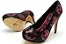 Digiskull Platform Heels in Black/Red by Iron Fist, Size: 7 W US, Color: Black/Red