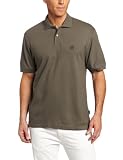 IZOD Men's Short Sleeve Basic Solid Two Button Pique Polo