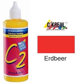 C.KREUL Window Color loisirs Line "C2", 100 ml, fraise