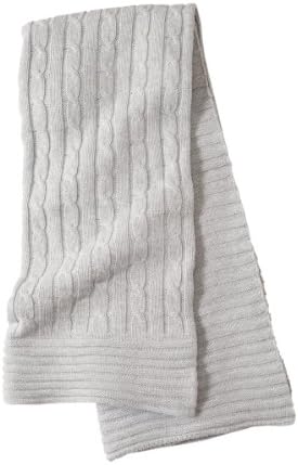 Elegant Baby Cable Blanket Grey 36"x45"