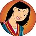 Disney Mulan Button B-DIS-0209
