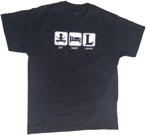 Top Notch Custom Apparel Adult Eat Sleep League Of Legends T-Shirt