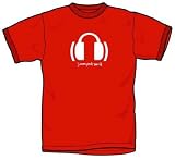 Jimmy Eat World Headphones T-shirt in Red - Ships in ''24'' Hours!, Size: Large