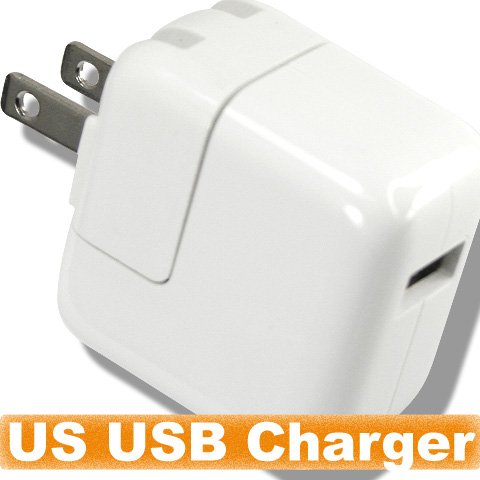 Original Genuine OEM A1357 10W Main Wall Travel USB Charger Power Ac Adapter Adaptor For iPad iPhone 2G 3G 3Gs 4 4G iPod Classic Mini Nano Touch US Standard Pin Prong