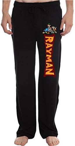 LAFEN Men's rayman legends Lounge Pajama Pants M Black