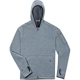 Ibex Men's Nomad Full Zip Hoody - Stone Heather XL