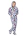 Footed Pajamas - Blue Cupcakes Kids Hoodie Fleece