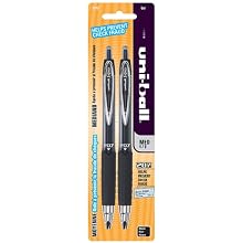 uni-ball 207 Retractable Medium-Point Gel Pens, 2 Black Ink Pens (33957PP)