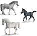 Schleich 13603 Lipizzaner Stute, 13293 Lipizzaner Hengst 13294 Lipizzaner Fohlen - Lipizzaner Pferde Familie