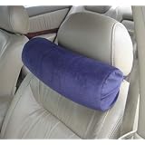 Memory Foam Car Neck Pillow With Headrest Strap (NAVY)