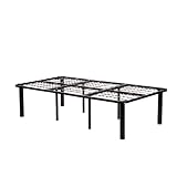 Handy Living Two for One No Box Spring Needed Sturdy Black Steel Mattress Bed Frame