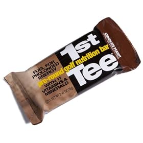 SCNS Sports Foods 1st Tee Chocolate Peanut Pre-Round Golf Nutrition Bar, 2.46-Ounce Bars (Pack of 12)