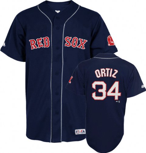 David Ortiz Boston Red Sox Navy #34 Youth Player Jersey