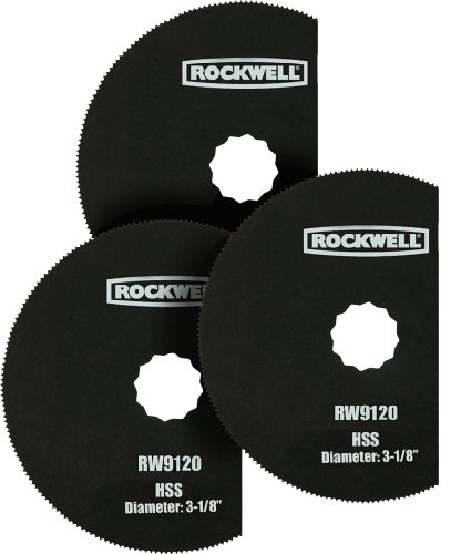 Rockwell RW9120.3 Sonicrafter 3-1/8-Inch HSS Segment Sawblade, 3-Piece