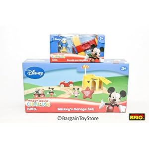 BRIO: DISNEY Mickey's Garage Set with BONUS Donald Character and Car by 