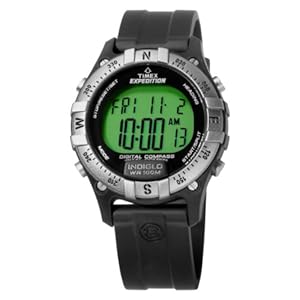 Timex Mens Expedition Trial Series Digital Compass watch with rubber strap - T49685SU Timex Mens Expedition Trial Series Digital Compass watch with rubber strap - T49685SU