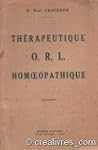 Th�rapeutique ORL hom�opathique