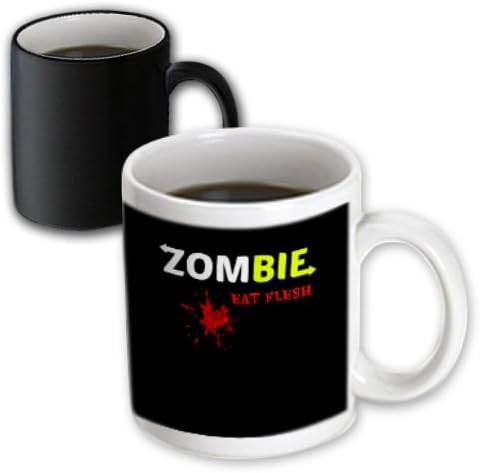 mug_178707_3 BrooklynMeme Photo - Zombie eat flesh - Mugs - 11oz Magic Transforming Mug