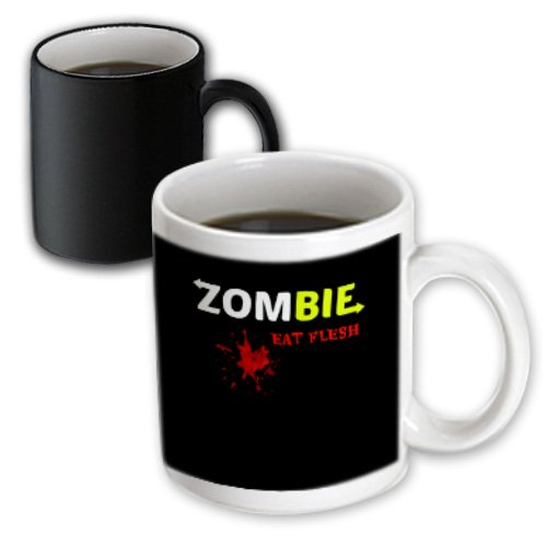 mug_178707_3 BrooklynMeme Photo - Zombie eat flesh - Mugs - 11oz Magic Transforming Mug