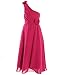 Fashion Plaza Girl's A-line One Shoulder Floor Length Long Flower Girl Dress K0032