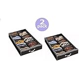 Richards Homewares Gearbox Sixteen Cell Shoe Organizer-Black/Grey - 37.5"x23.5"x5.5" (Pack Of 2)