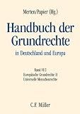Handbuch der Grundrechte in Deutschland und Europa: Band VI/2: Europ&auml;ische Grundrechte II - Universelle Menschenrechte - Hans-Georg Dederer, Christoph Grabenwarter, Dieter Grimm, Wolff Heintschel von Heinegg, Peter Michael Huber, Eckart Klein, Christine Langenfeld, Martin Nettesheim, Stefan Oeter, Christoph Ohler, Ernst-Ulrich Petersmann, Georg Ress, Rupert Scholz, Vassilios Skouris, Klaus Stern, Christian Tomuschat, Christoph Vedder