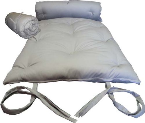 Brand New Gray Traditional Japanese Floor Futon Mattresses, Foldable Cushion Mats, Yoga, Meditaion.