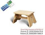 Lohasrus Kids Patio Octopus Stool MM20701- Passed Safety Standards ASTM F963-07, Unfinished Fir, for ages 2 to 6, Free Drawing Book