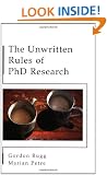 The Unwritten Rules of Phd Research