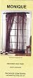 2 Sheer Voile Curtains 58x84 - Chocolate Brown