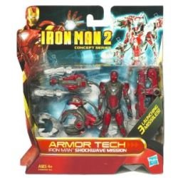  Iron Man 3.75" Figure Armor Tech 2.0 - Shockwave Mission