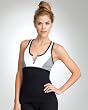 Zipper Heather Racerback Top - BEBE SPORT