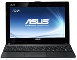 Asus X101 25,7 cm (10,1 Zoll) Netbook (Intel Atom N455, 1,6GHz, 1GB RAM, 32GB SSD, Intel 3150, Win 7 Starter) schwarz