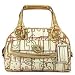Coach Tattersall Graffiti Domed Satchel Bag Purse 13185 Gold Multi