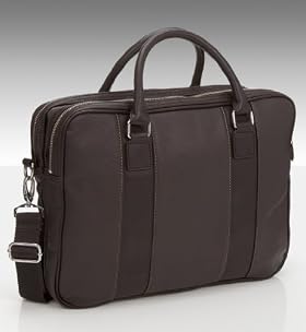 Double Handle Panelled Laptop Bag