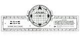 13 Azimuth Compass Rose Navigation Plotter - Lifetime Guaranteed by APR
