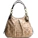 Coach Signature Mia Maggie Shoulder Bag Purse Khaki Mahogany - Coach 15757KM