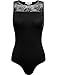 FPT Womens Sleeveless Lace Trim Seamless Bodysuit
