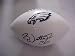 Brian Westbrook Hand Signed Philadelphia Eagles NFL Football