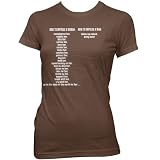 How To Impress A Woman Ladies Fine Jersey T-Shirt, Brown, L