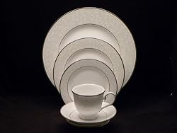 Lenox Opal Innocence Platinum-Banded Bone China 5-Piece Place Setting, Service for 1