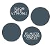 Wallcandy Arts Big Black Chalkboard Circles With Chalk - 1 Kit